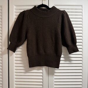 Free People Dark Brown Turtleneck Sweater